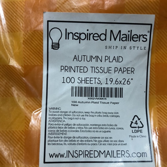 Inspired Mailer Tissue Paper - Picture 5 of 6